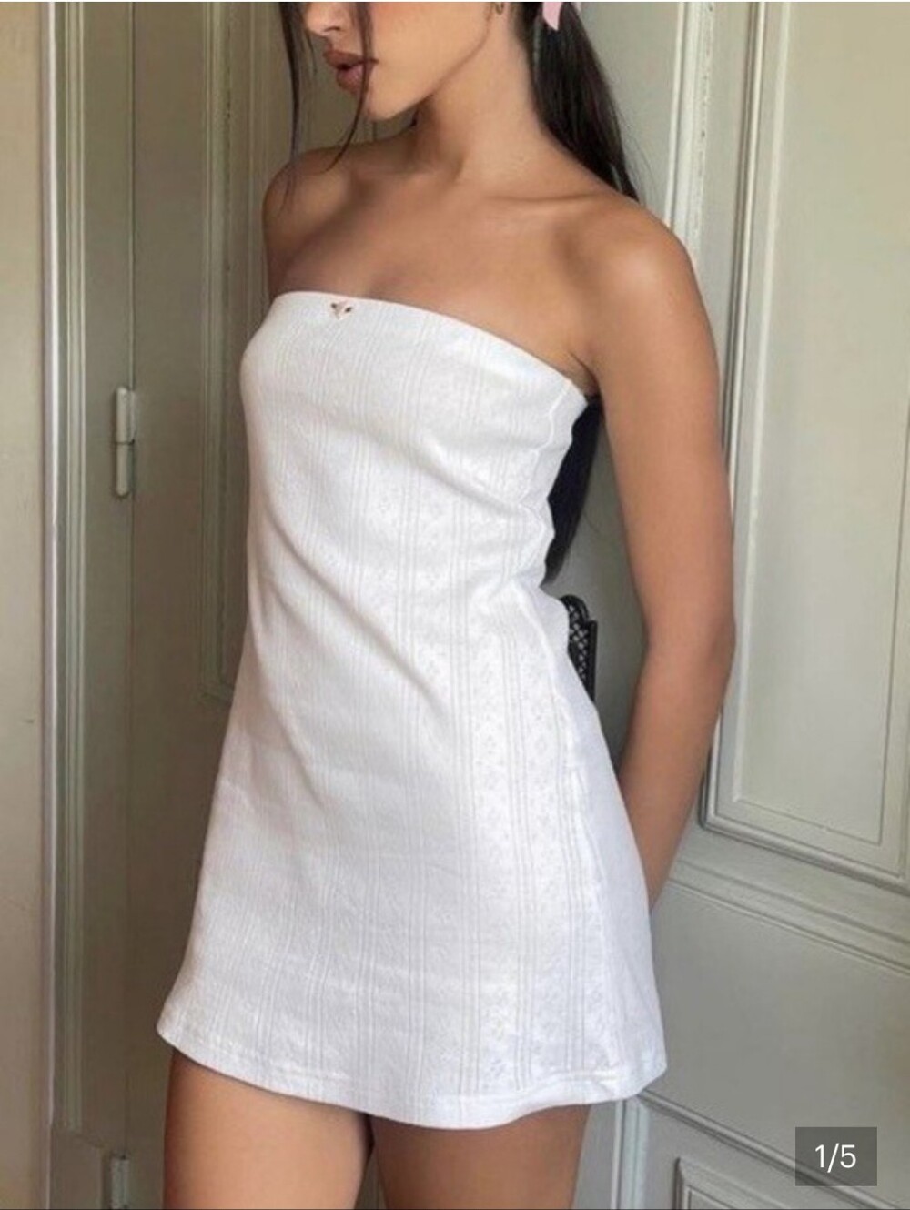 WITH JEAN Franki Strapless Tube Dress